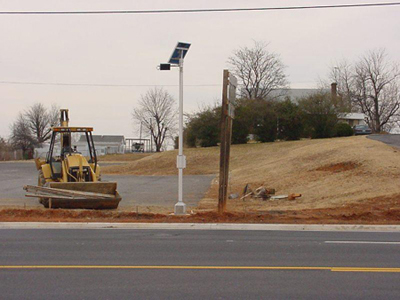 SAS-1 being installed as an advance detector for an intersection.